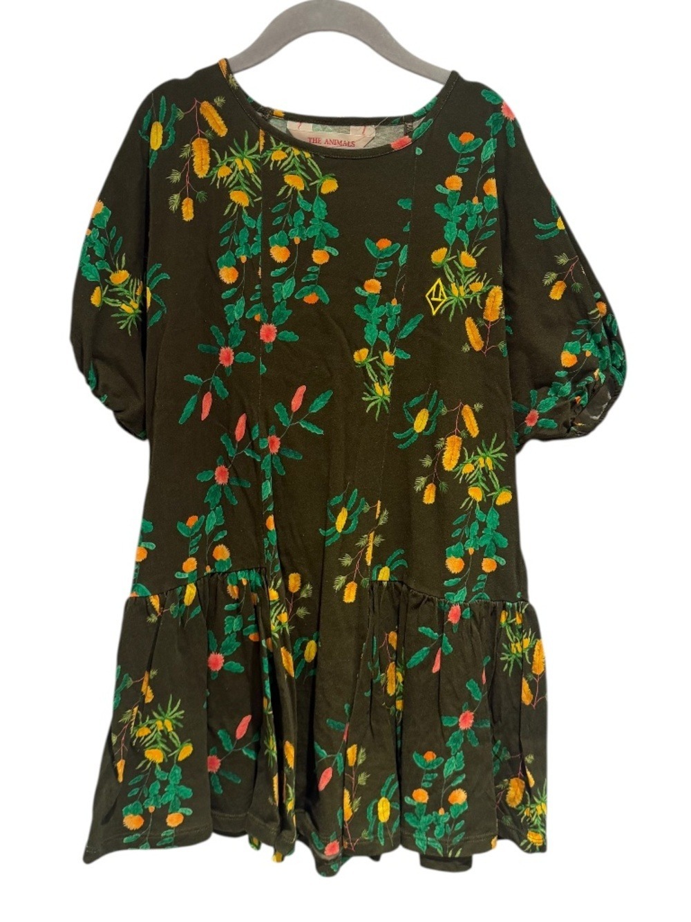 THE ANIMALS OBSERVATORY (TAO) green floral lightweight dress - size 6